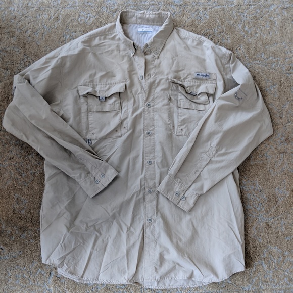 Columbia Other - Columbia Shirt XLT Tan Brown Utility Tactical Vent